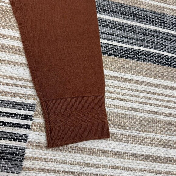 Varley True Knit Kent Lounge Pant Cuffed Hem Tosh Sweatpants Brown 27.5 Size S - Picture 7 of 16